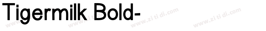 Tigermilk Bold字体转换